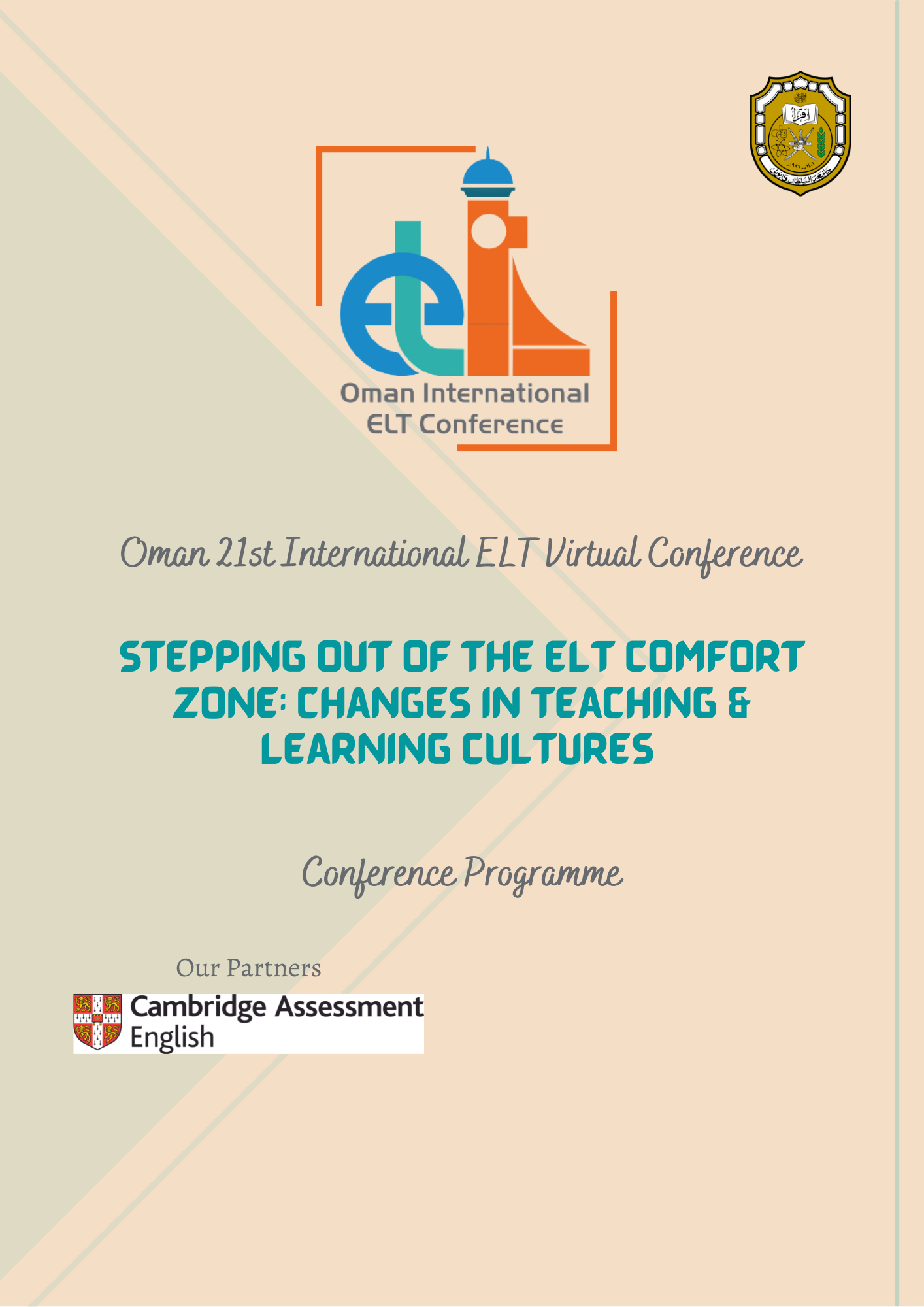 Hyperlinked Oman 21st International ELT Conference Programme 14 – 15 October 2021
